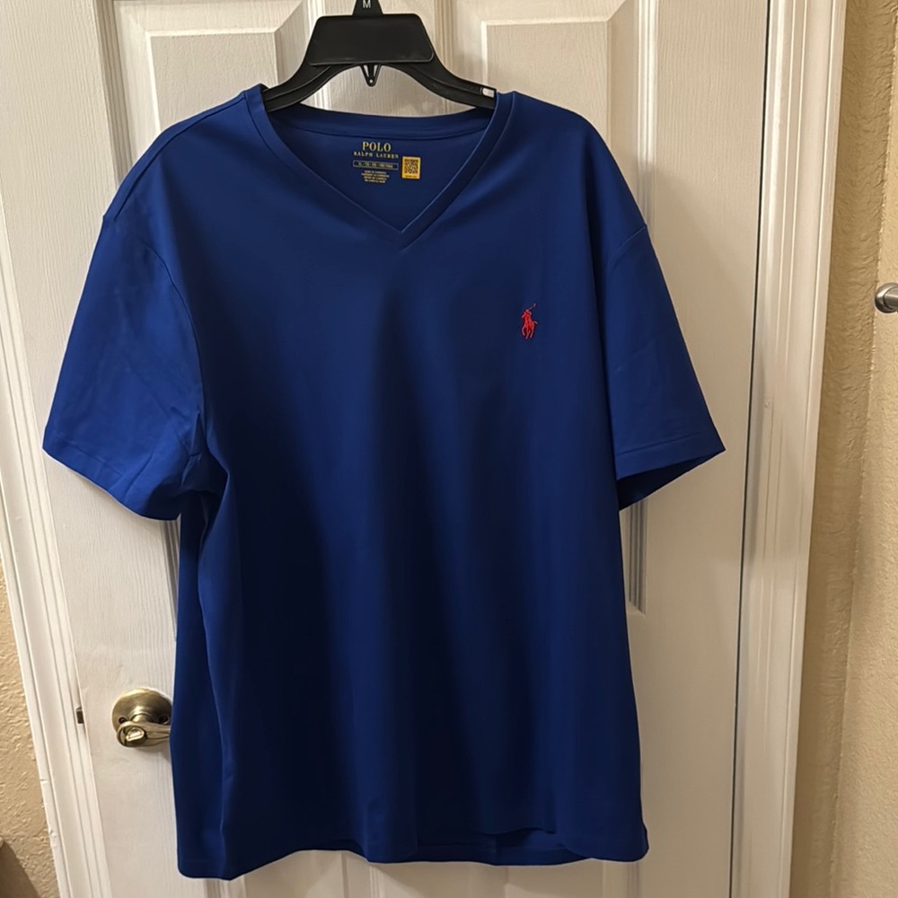 Polo by Ralph Lauren Blue Polo Shirt with Embroidered Logo